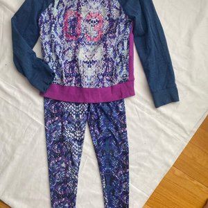 Little Miss Matched sweatshirt & leggings sz 6